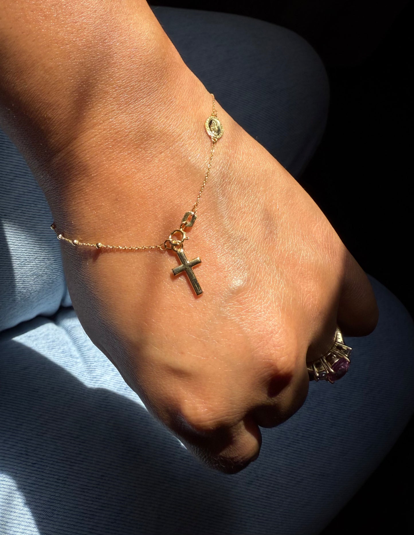 14K Rosary Bracelet