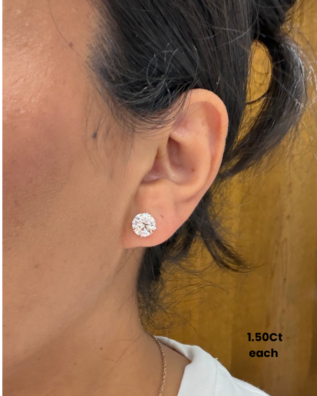 Diamond Martini Studs