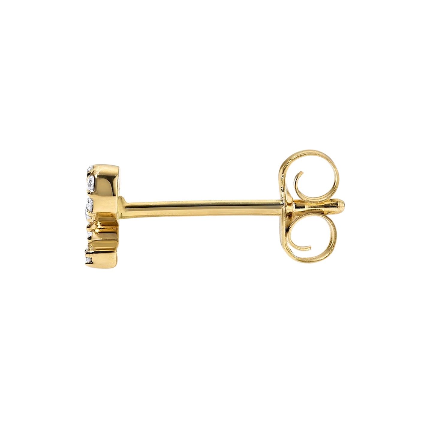 Diamond letter studs