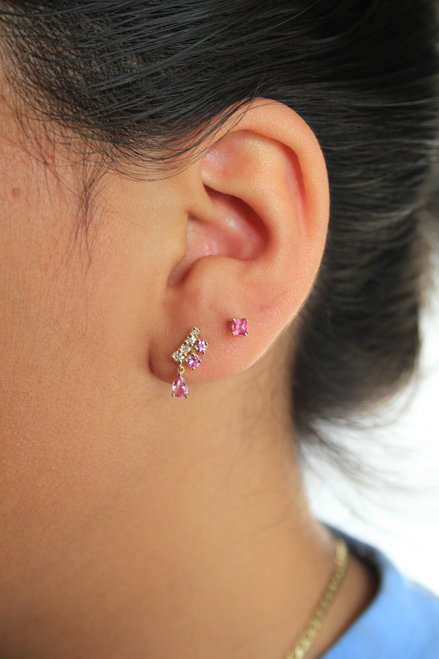 Sapphire and diamond Earrings