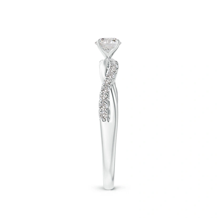 Diamond twist ring