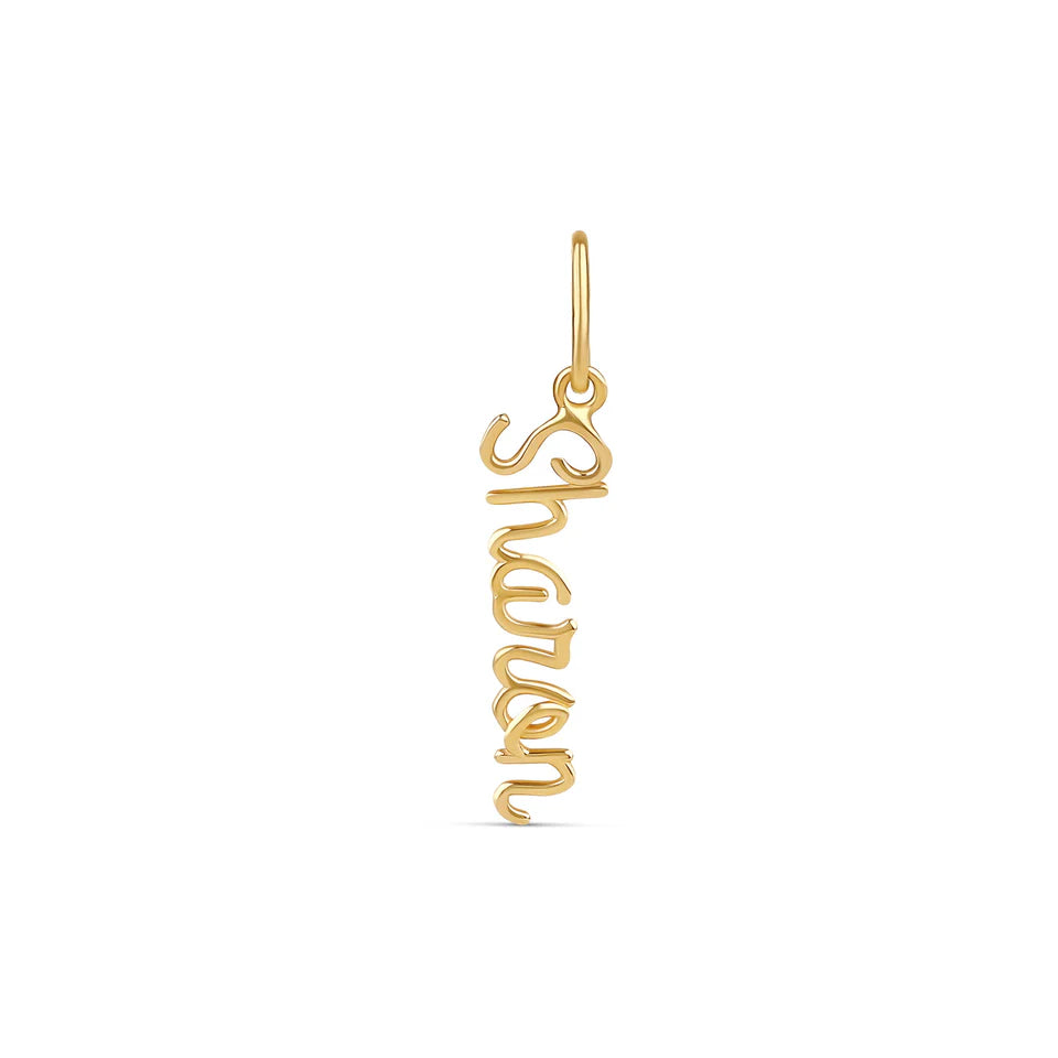 14K Name charm