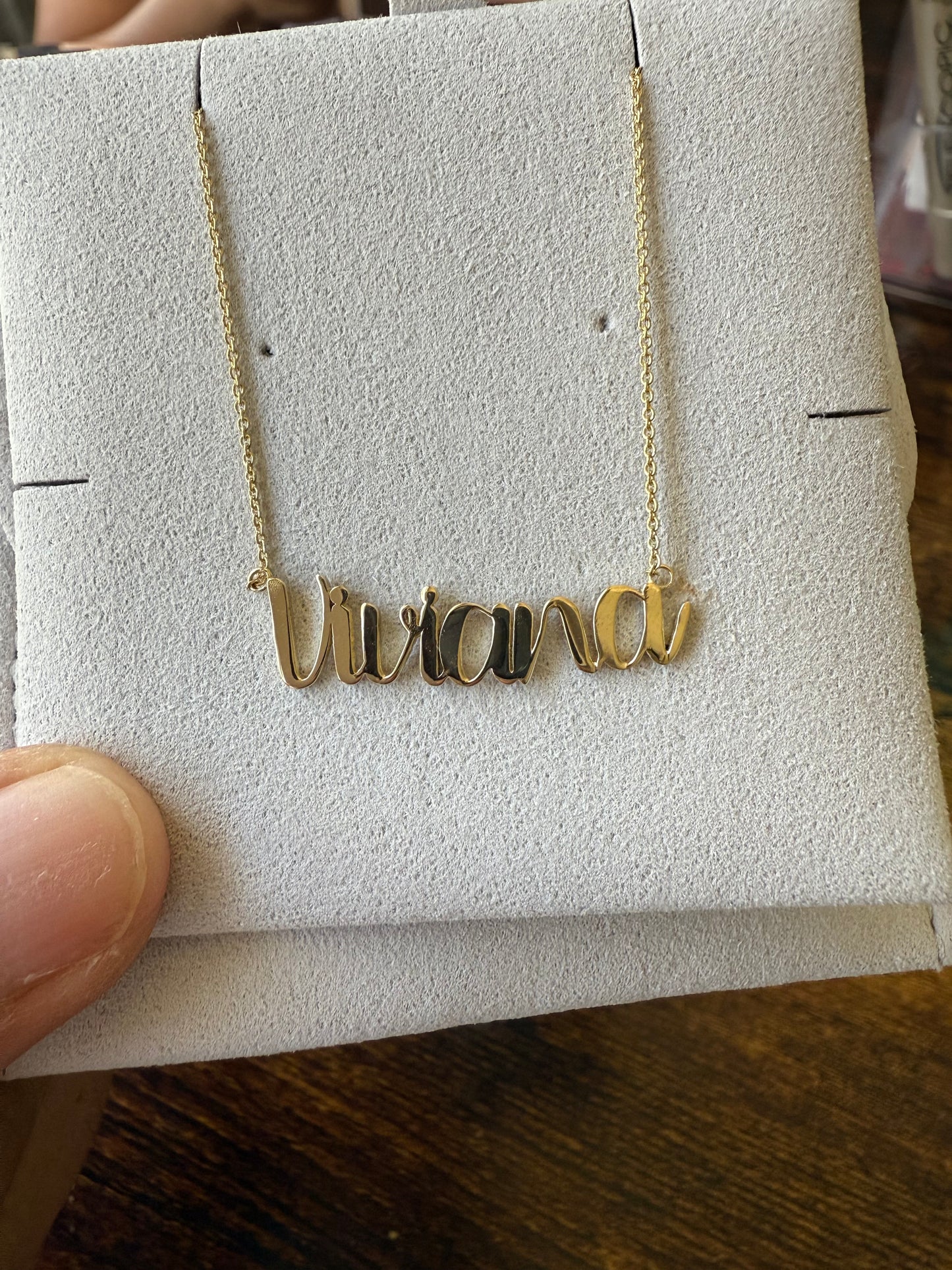 14K Custom Name necklace