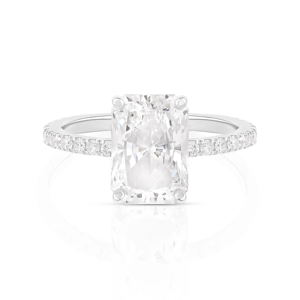 14K Radiant Diamond Ring