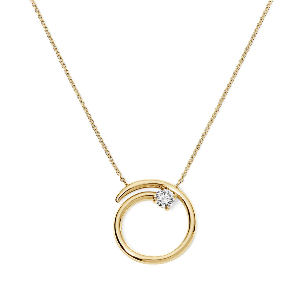 Circular Diamond Necklace