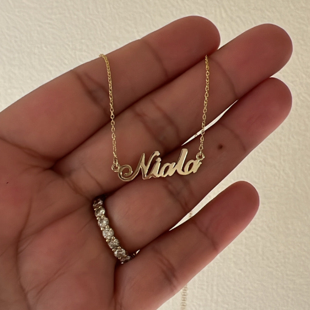 14K Custom Name necklace