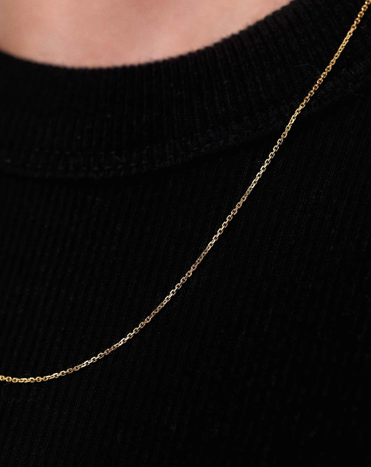 14K cable chain