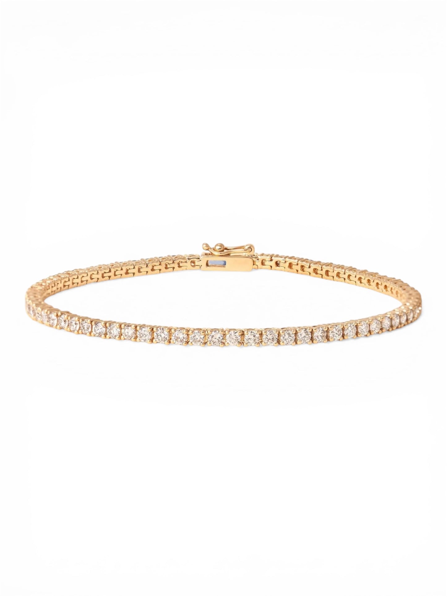 14K lab diamond tennis bracelet