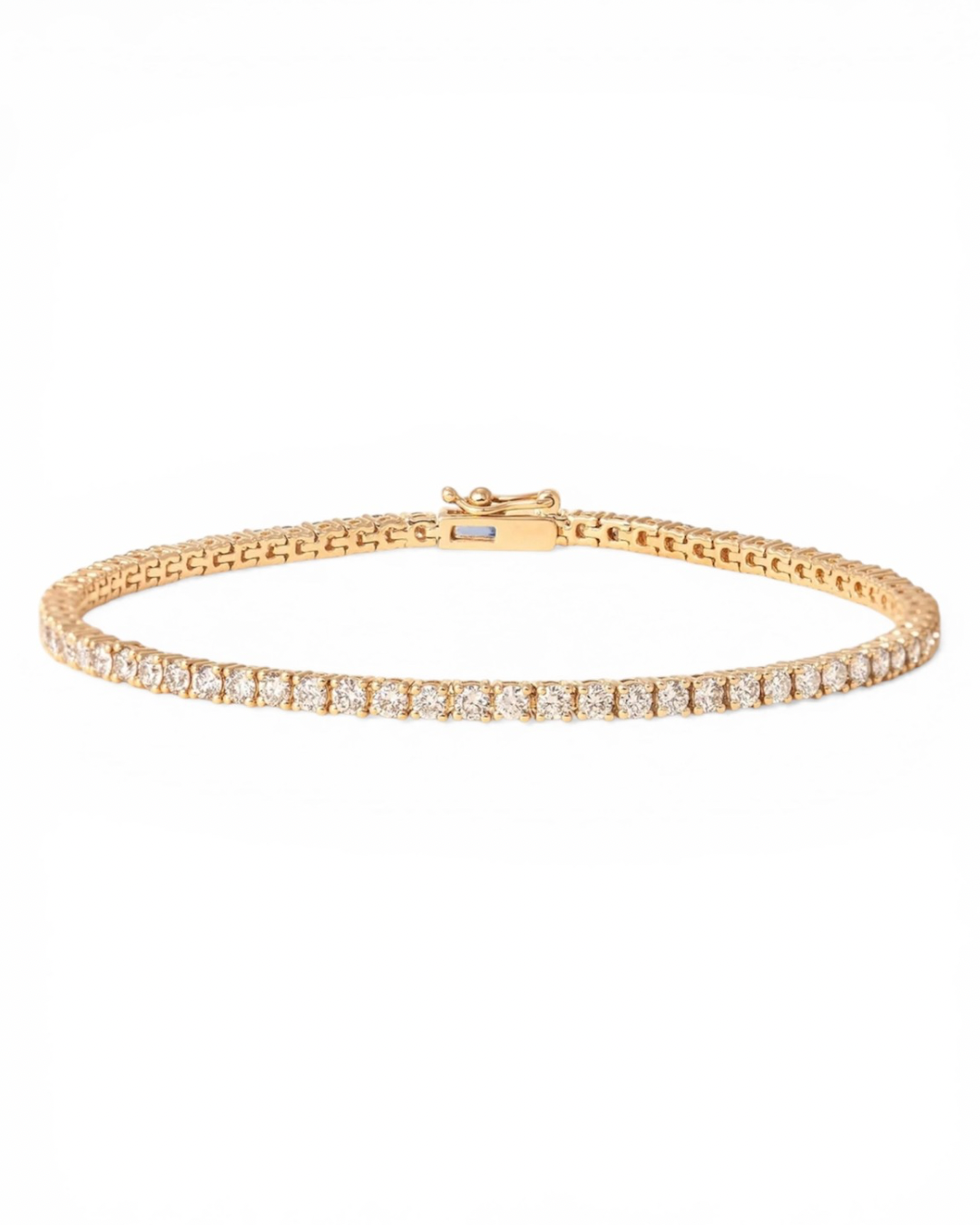 14K lab diamond tennis bracelet