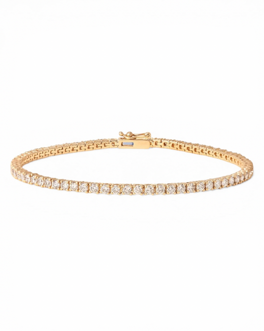 14K lab diamond tennis bracelet