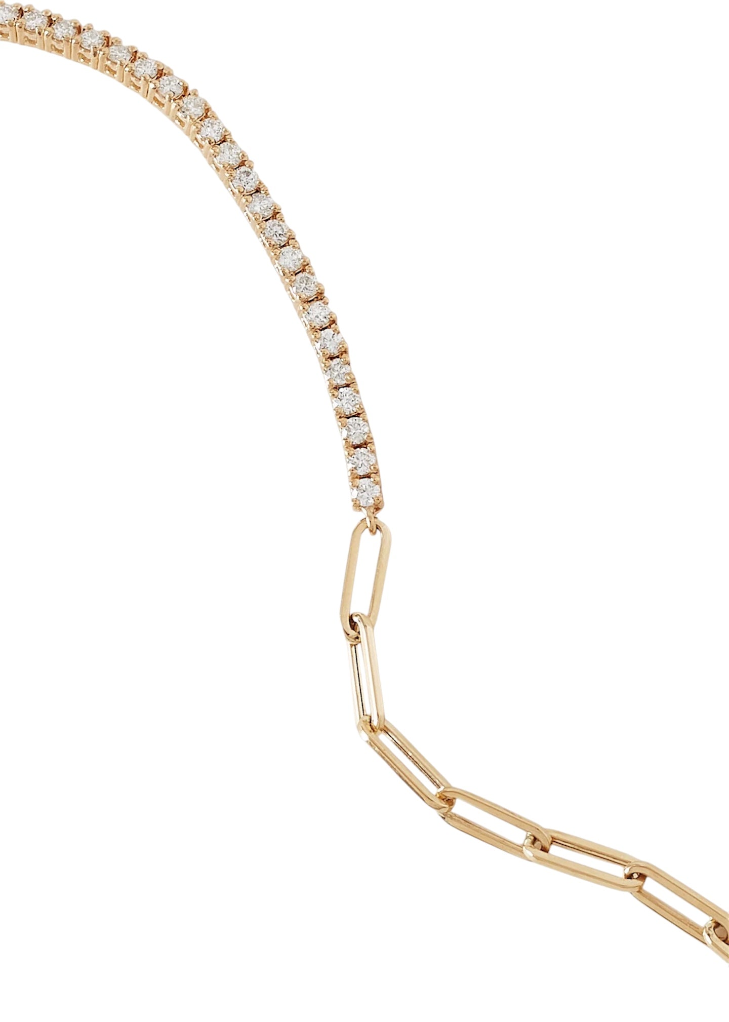 Nora Diamond and paperclip Bracelet