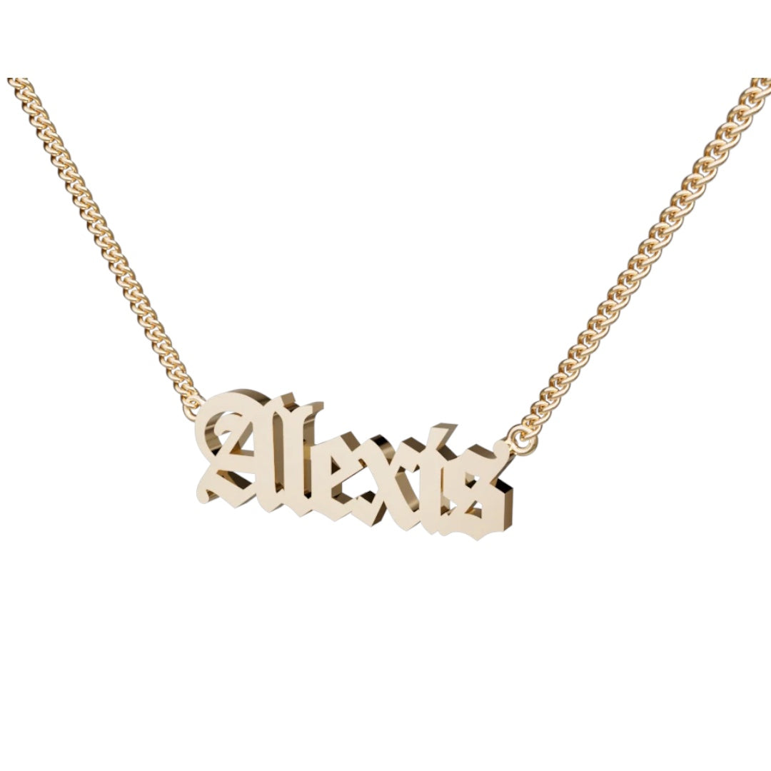 14K Custom Name necklace