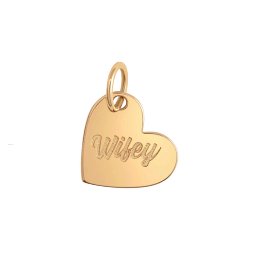 14K heart charm