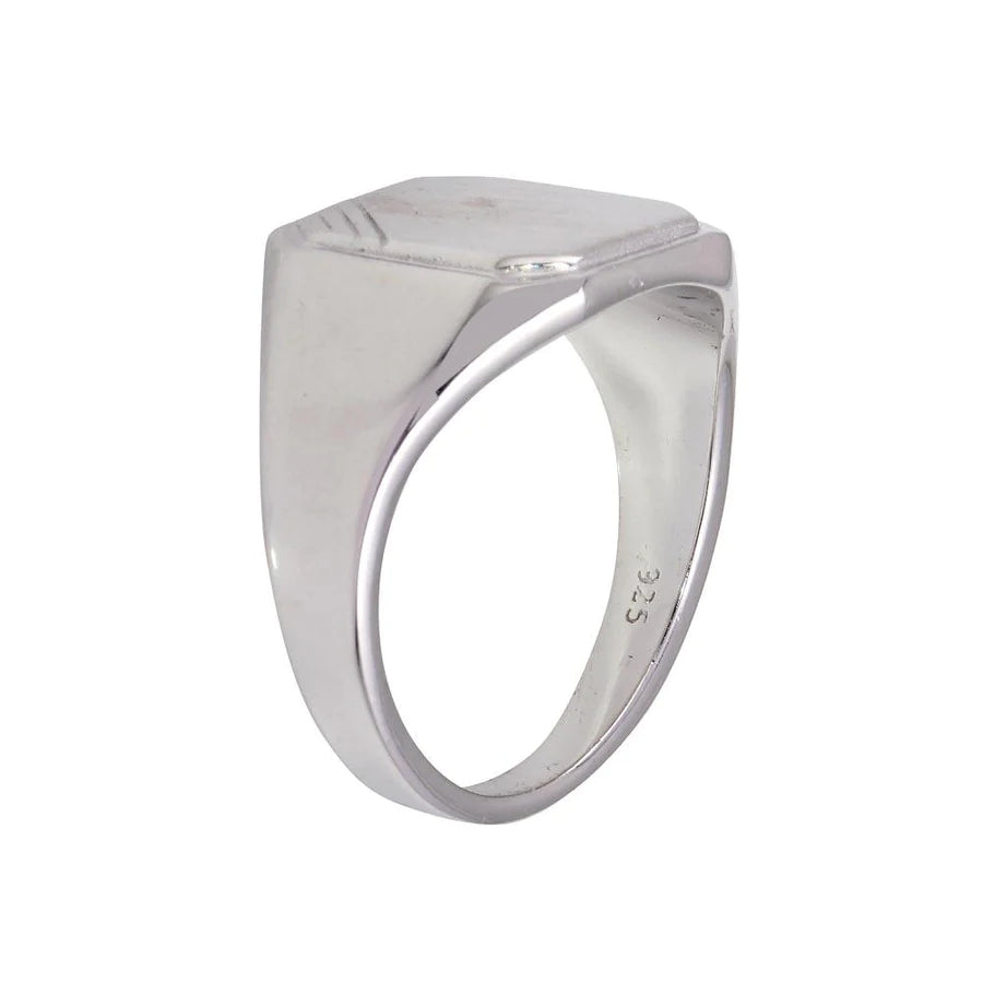 Silver signet ring