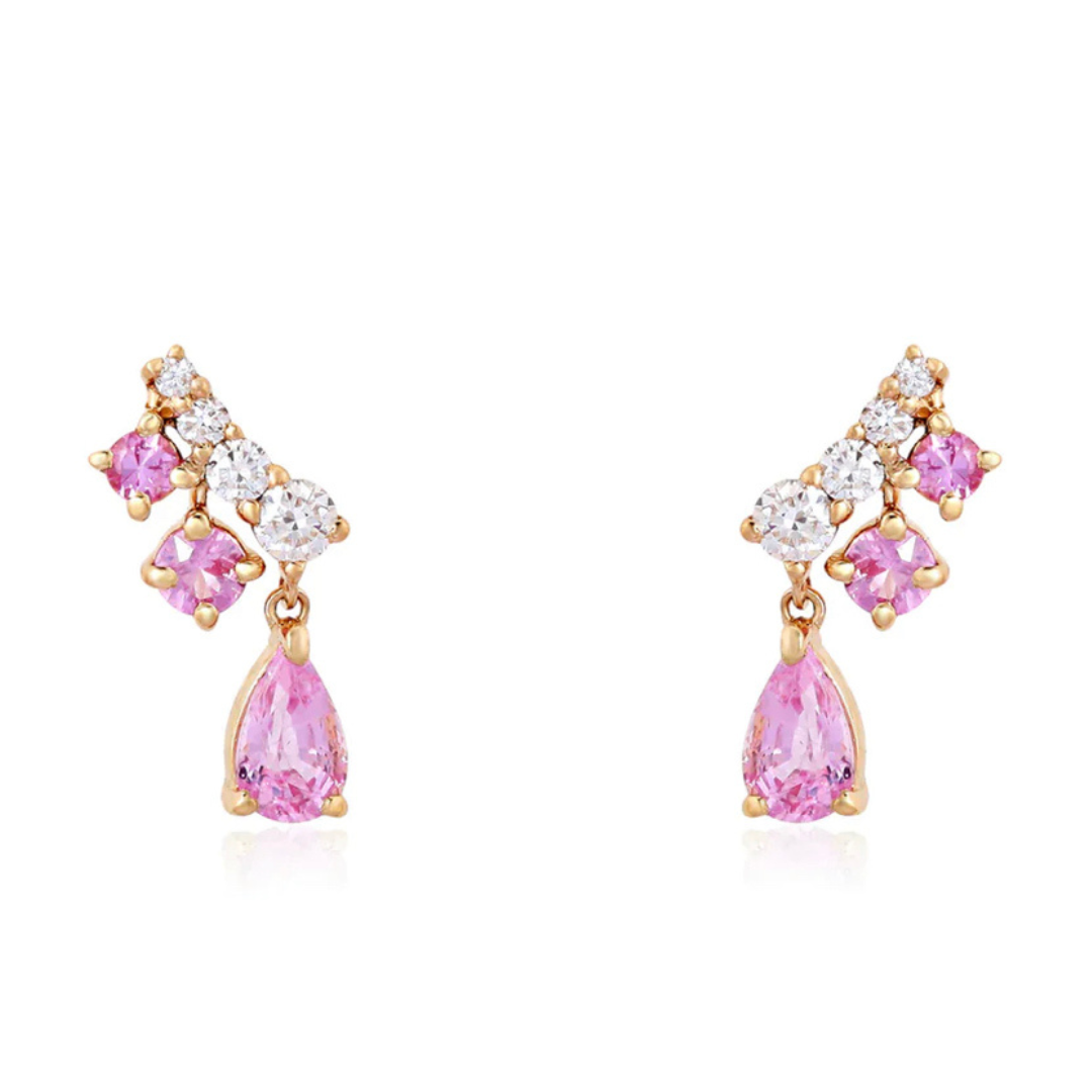 Sapphire and diamond Earrings