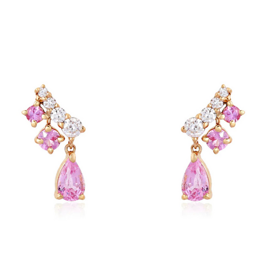 Sapphire and diamond Earrings