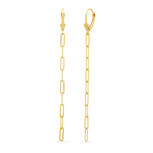 Paper clip earrings