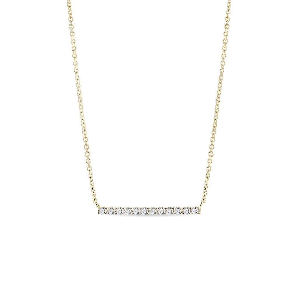 Bar diamond necklace