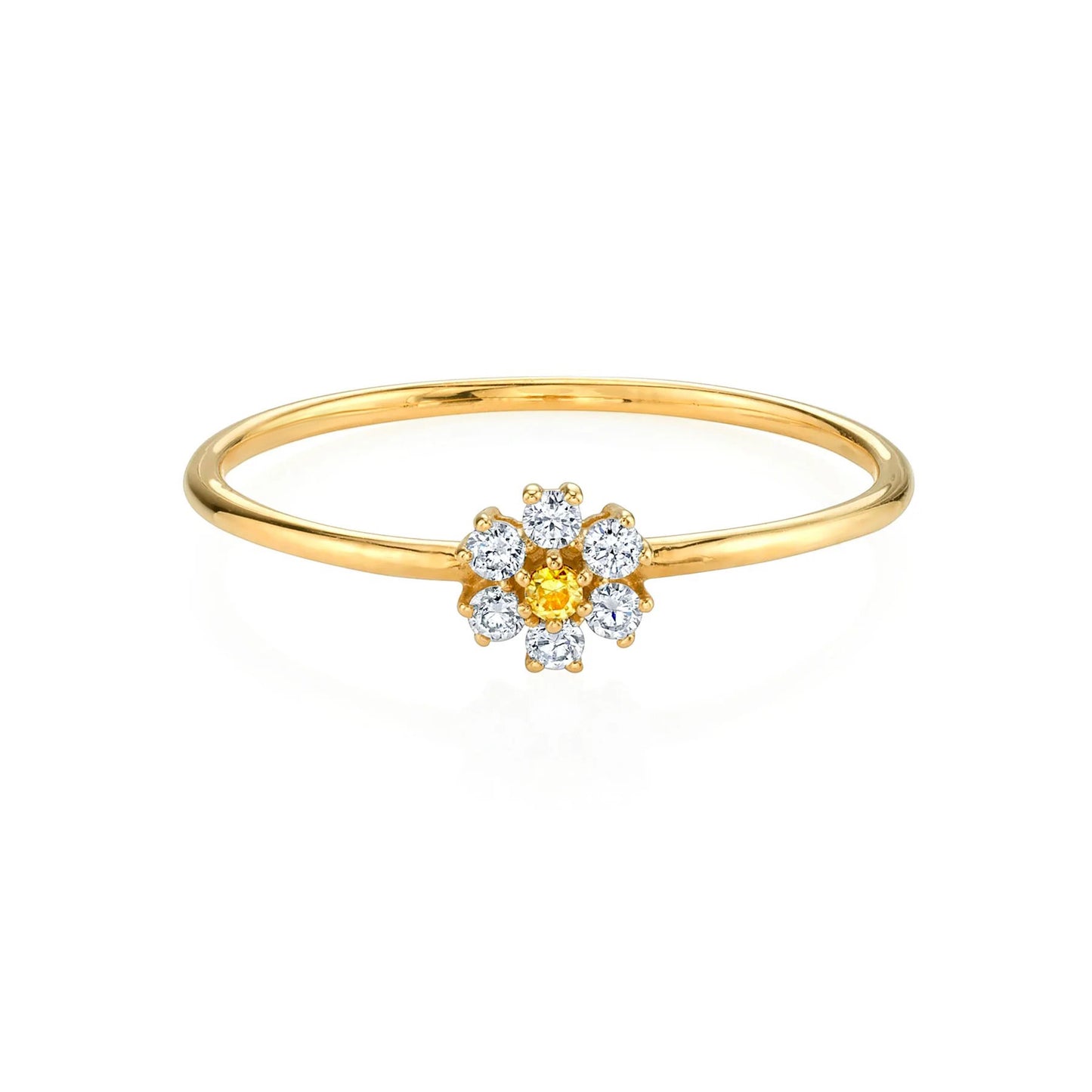 14K Daisy Ring