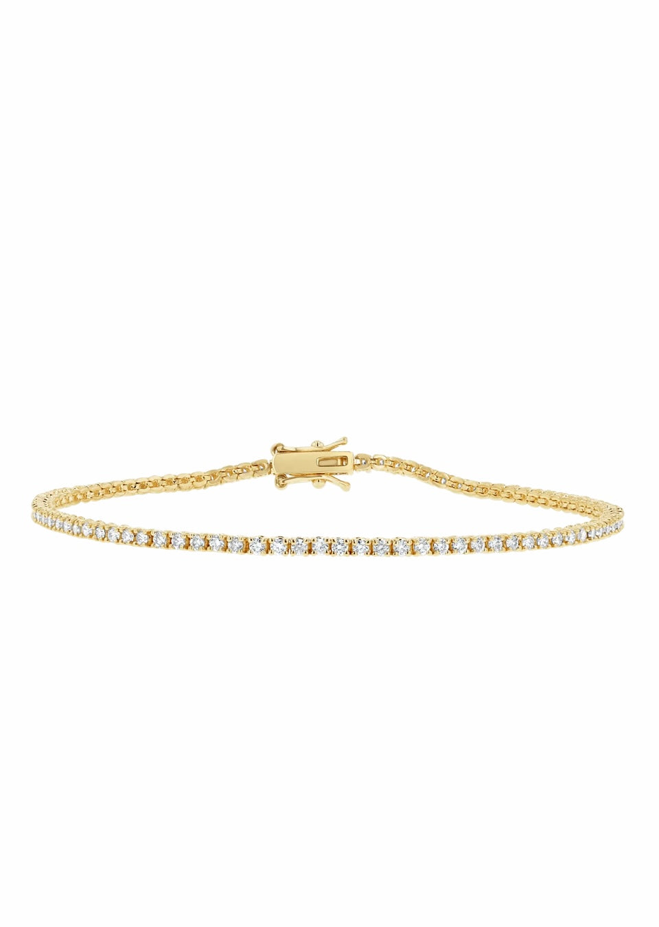 14K lab diamond tennis bracelet