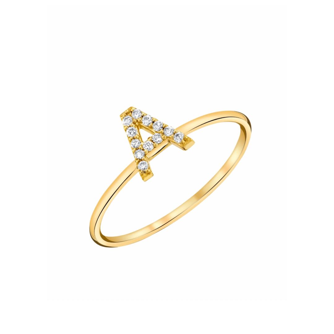 Initial diamond ring