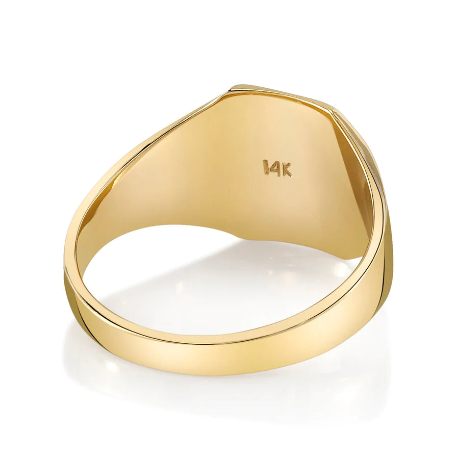 14K Felix signet ring