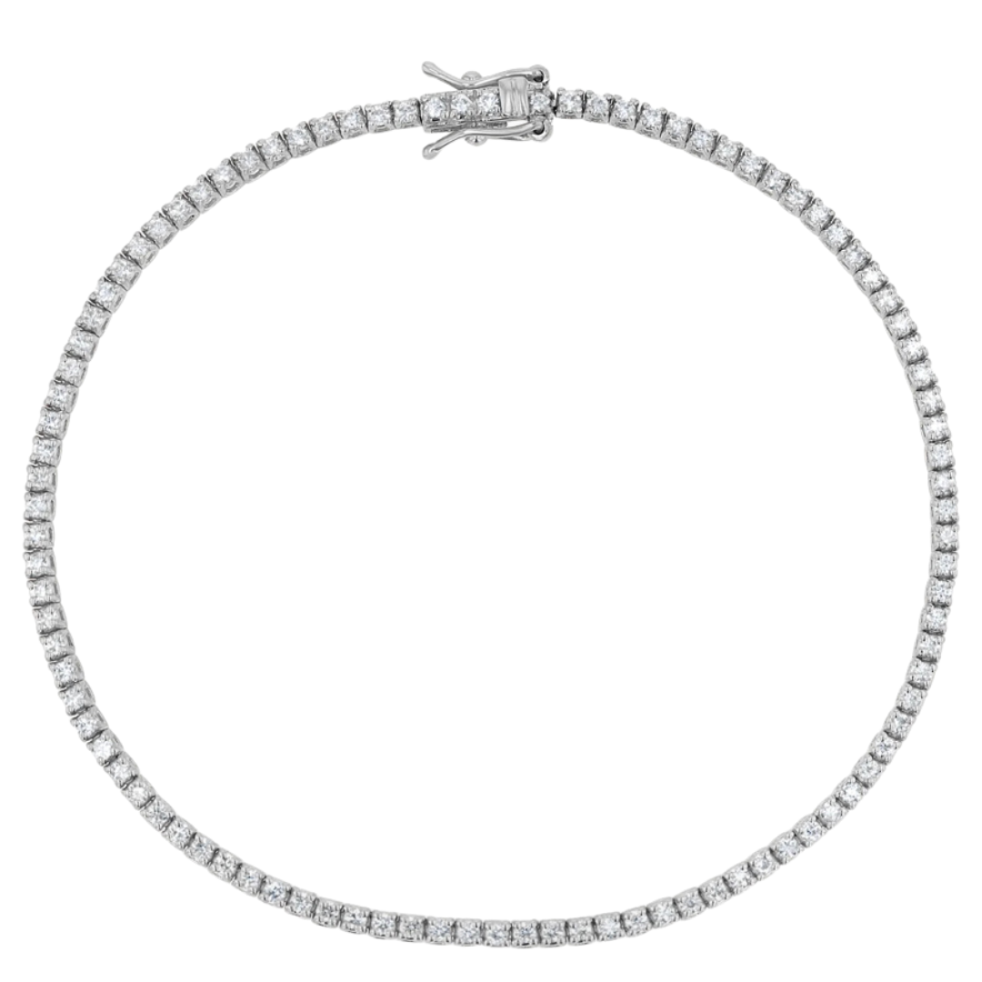 14K lab diamond tennis bracelet
