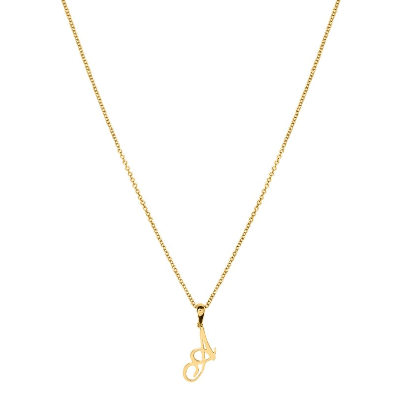 Script letter pendant