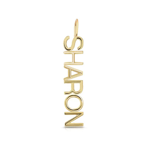 14K Name charm