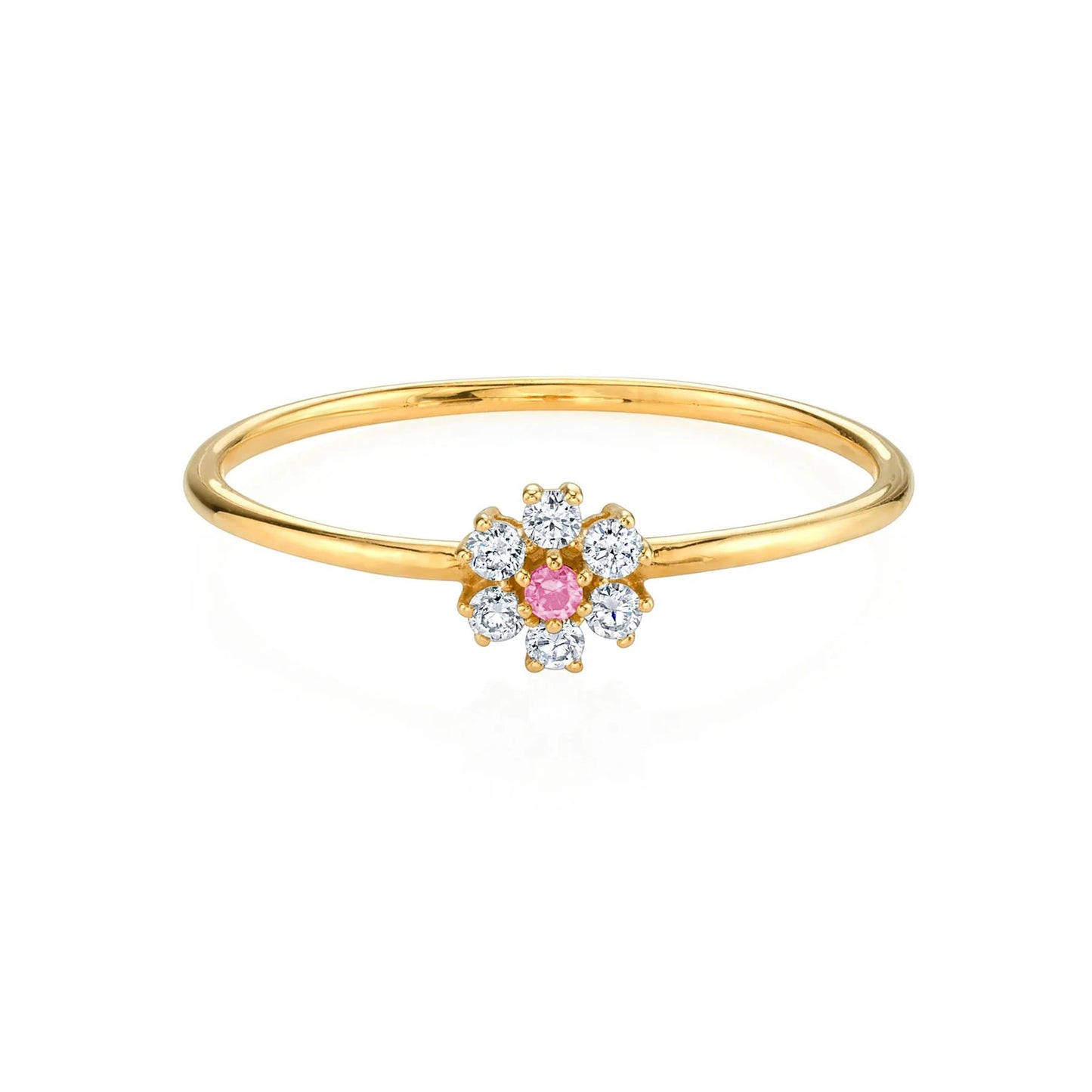 14K Daisy Ring