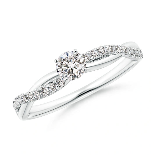 Diamond twist ring