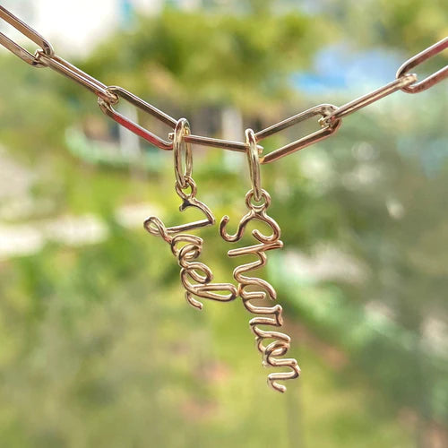 14K Name charm