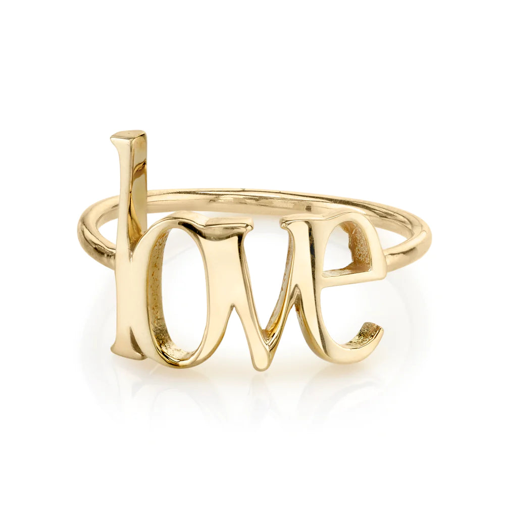 14K Custom Name Ring