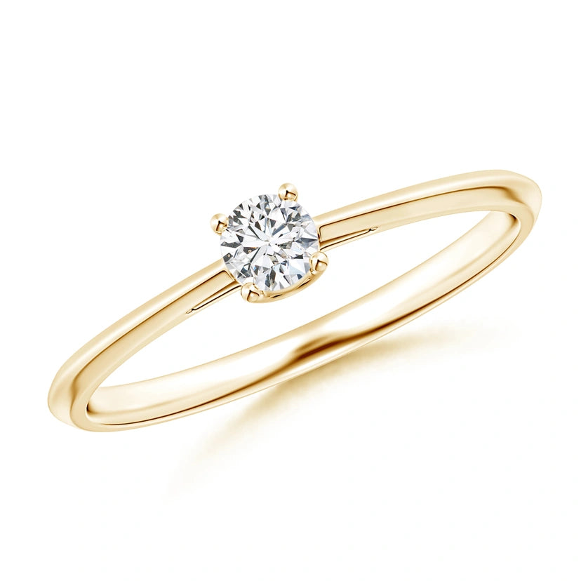 Diamond solitaire ring