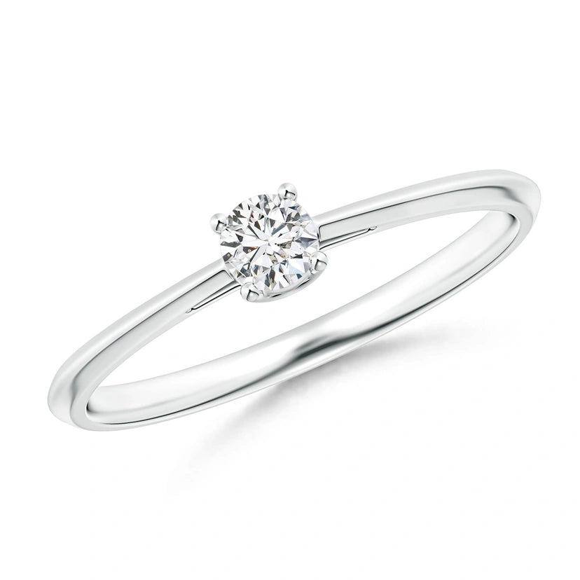 Diamond solitaire ring