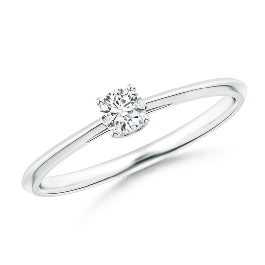 Diamond solitaire ring