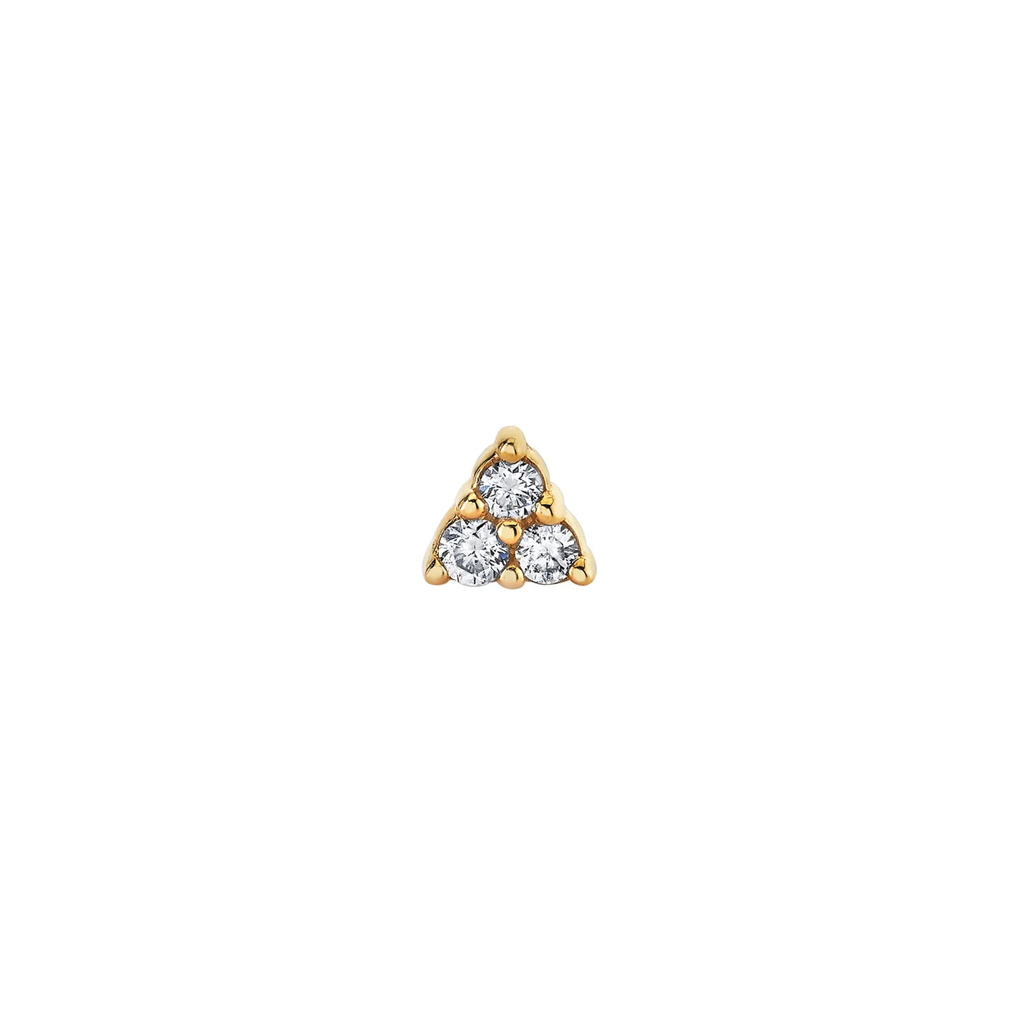Trio diamond stud